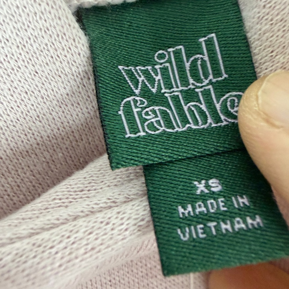 Wild Fable™ Women's Oversized Hooded Pullover Sweatshirt XS Pink Girl Intuition - Picture 8 of 10